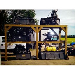 23 FOOT STORAGE RACK/ GREAT FOR IMPLEMENTS