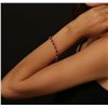 Image 2 : 14KT Yellow Gold 18.18ctw Ruby and Diamond Bracelet
