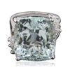 Image 2 : 14KT White Gold GIA Certified 20.26ct Aquamarine and Diamond Ring