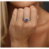 Image 2 : 18KT White Gold 1.62ct Tanzanite and Diamond Ring