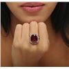 Image 2 : 14KT Yellow Gold 18.68ct Ruby and Diamond Ring