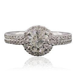 14KT White Gold 1.50ctw Diamond Ring