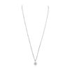 Image 2 : 14KT White Gold 1.02ctw Diamond Pendant With Chain