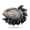 Image 2 : 14KT White Gold 1.90ctw Sapphire and Diamond Ring