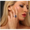 Image 2 : 14KT White Gold 6.41ct Tanzanite and Diamond Ring