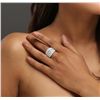 Image 2 : 14KT White Gold 3.87ctw Diamond Ring