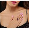 Image 2 : 14KT Yellow Gold 9.17ct Ruby and Diamond Ring