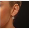 Image 2 : 18KT Two Tone Gold 1.86ctw Diamond Earrings