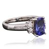 Image 2 : 14KT White Gold 1.88ct Tanzanite and Diamond Ring