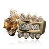 Image 2 : 14KT Yellow Gold 1.30ct Citrine Quartz and Diamond Ring