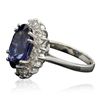 Image 2 : 14KT White Gold 7.17ct Sapphire and Diamond Ring