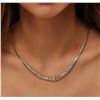 Image 2 : 18KT Yellow Gold 11.78ctw Diamond Tennis Necklace