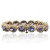 Image 2 : 14KT Yellow Gold 9.45ctw Tanzanite and Diamond Bracelet