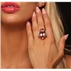 Image 2 : 14KT Rose Gold 23.97ct GIA Certified Morganite and Diamond Ring