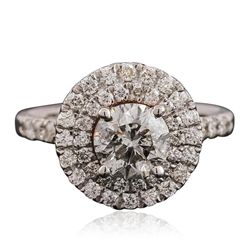 14KT White Gold 1.45ctw Diamond Ring