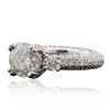 Image 2 : 18KT White Gold 3.91ctw Diamond Ring