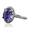 Image 2 : 14KT White Gold 7.09ct Tanzanite and Diamond Ring
