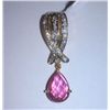 Image 1 : 2.650g Pendant Made in 14kt 2.040g Gold, 0.28 Ctw Diamond, 2.77 Ctw Ruby