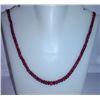 Image 1 : 108.85 Ct Necklace of Ruby Sterling 925 Silver