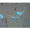 Image 1 : Necklace And Earring Set Diamond: 2.07 Ctw And 18kt Gold 14.200 Gram