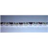 Image 2 : 9.540g Bracelet of Peridot and Garnet Sterling 925 Silver