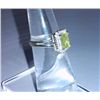 Image 3 : 2.620g Ring of Peridot and CZ Sterling 925 Silver