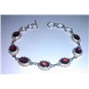11.030g Bracelet of Garnet Sterling 925 Silver