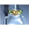 Image 3 : 2.130g Ring of Peridot and Citrine Sterling 925 Silver