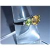 Image 4 : 2.130g Ring of Peridot and Citrine Sterling 925 Silver