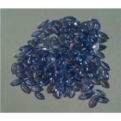 Natural African Tanzanite Loose 14.30 Ctw, 2X4mm Marquise Cut Stones
