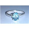 2.210g Ring of Blue Topaz Sterling 925 Silver