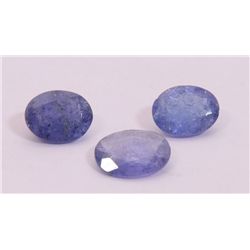 Natural African Tanzanite Loose 8.95 Ctw Oval Cut Stones