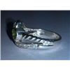 Image 4 : 4.540g Ring of Peridot and CZ Sterling 925 Silver