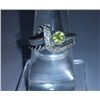 Image 5 : 4.540g Ring of Peridot and CZ Sterling 925 Silver