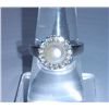 Image 3 : 4.280g Ring of Pearl and CZ Sterling 925 Silver