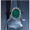 Image 3 : 2.980g Ring of Emerald and CZ Sterling 925 Silver