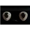 Image 1 : 7.730g Earring of Garnet and CZ Sterling 925 Silver