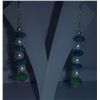 Image 2 : 7.240g Earring of Semi-Precious Gemstone Sterling 925 Silver