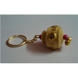 Wooden Designer India Handicraft Keychain