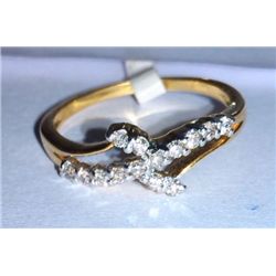 2.05g Ring made of 18kt Gold , 0.19 Ct Diamond