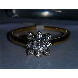 2.52g Ring made of 18kt Gold , 0.21 Ct Diamond