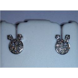 2.41g Earring Made of 18Kt Gold ,0.51 Ct Diamond