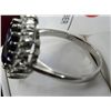 Image 2 : Princess Diana Sapphire Ring - Sterling Silver