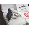 Image 2 : 12 Ct. Amethyst Ring  - Sterling Silver