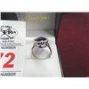 Image 2 : 4 Ct. Sapphire Ring - Sterling Silver