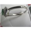 Image 2 : Genuine Emerald Estate Ring - Sterling Silver