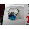 Image 2 : 4ct. Blue Topaz Ring Sterling Silver