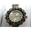 Image 2 : Genuine Emerald Estate Watch Sterling Silver Running