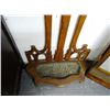 Image 2 : Carved Wood, Brass Hook & Cast Metal Drip Catcher, Hall Stand