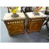 Image 1 : Marble Top Cast Over Bamboo Table 2 X The Money